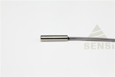 sensor de temperatura de aço inoxidável do tubo de 10K 3950 1% NTC com fio do PVC