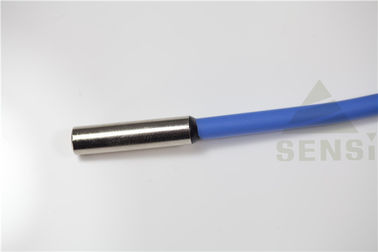 Metal Shell Coated Tube Temperature Sensor com fio do revestimento do silicone