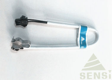 Sensor de temperatura da braçadeira de tubulação do SUS com o tubo do gel de silicone da fibra de vidro fora