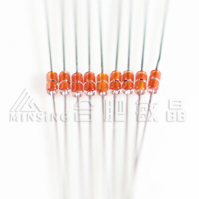 MF58 Termistor NTC com vedação por vidro axial, 100K ± 1% de alta precisão, B3990